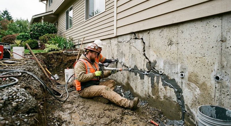 Basement Foundation Repair in Amelia, OH