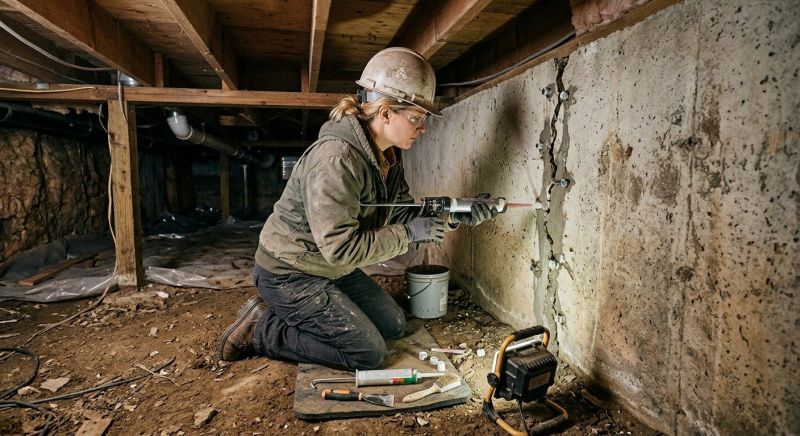Basement Foundation Repair in Fayetteville, OH