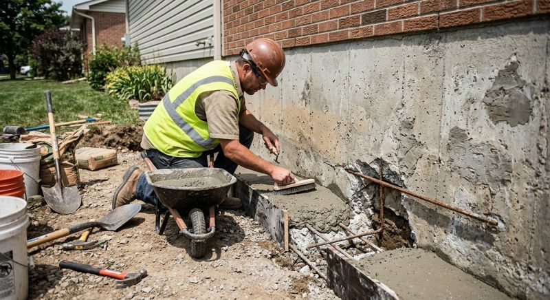 Concrete Foundation Repair in Fayetteville, OH