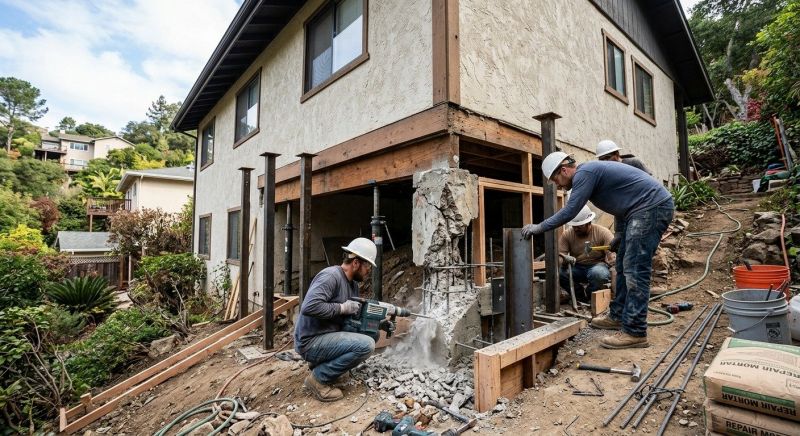 Concrete Foundation Repair in West Union, OH