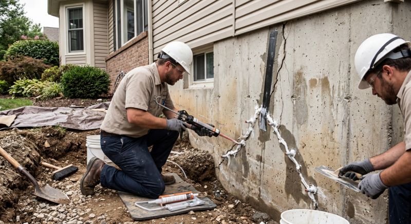 Cracked Foundation Repair in Adams County, OH