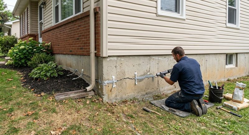 Cracked Foundation Repair in California, KY