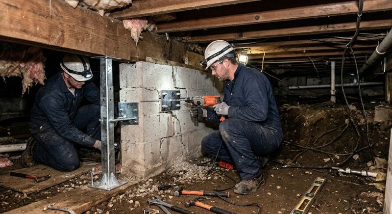 Crawlspace Foundation Repair in Amelia, OH