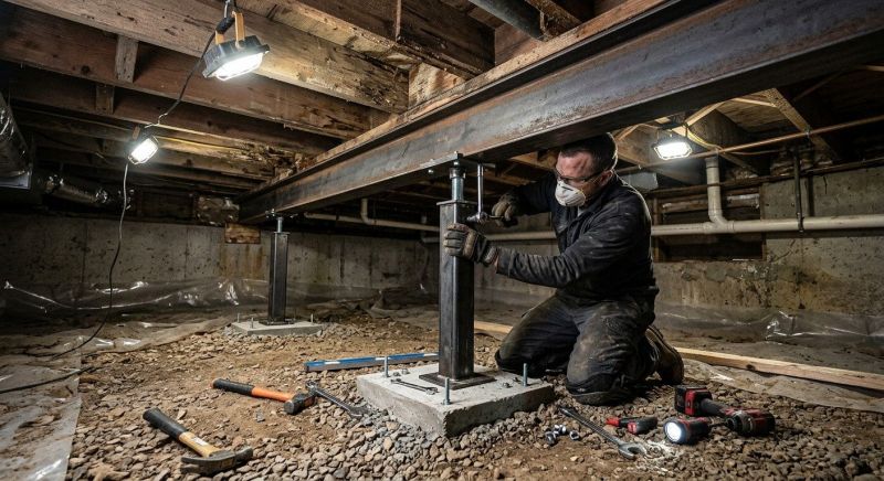 Crawlspace Structural Repair in Brown County, OH