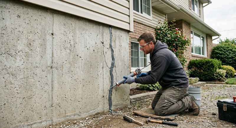Foundation Crack Sealing in Brown County, OH