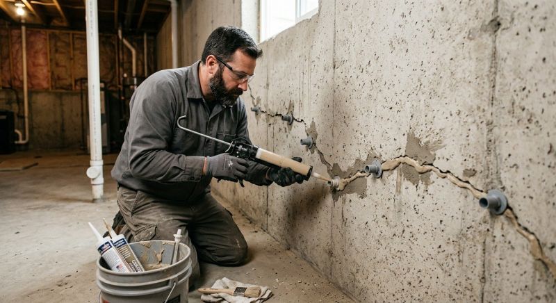Foundation Crack Sealing in Brown County, OH