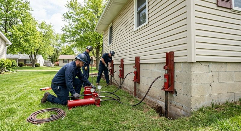 Foundation Jacking in Sardinia, OH