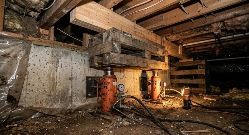 Foundation Jacking in Sardinia, OH