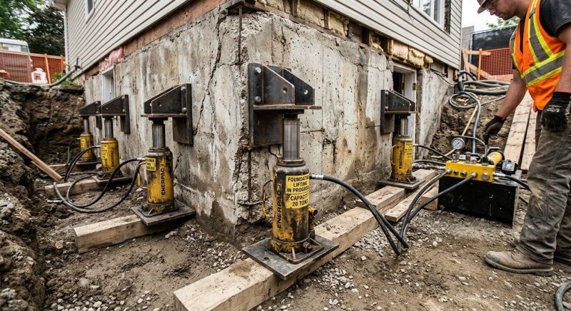 Foundation Jacking in Williamsburg, OH