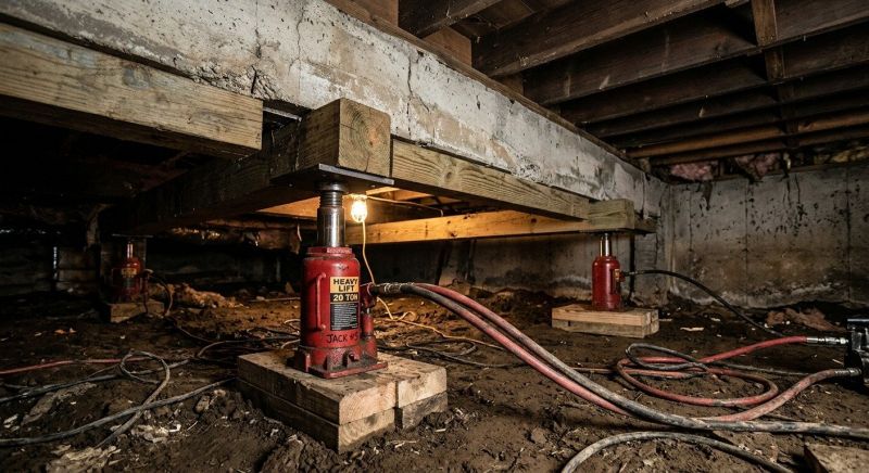 Foundation Jacking in Williamsburg, OH