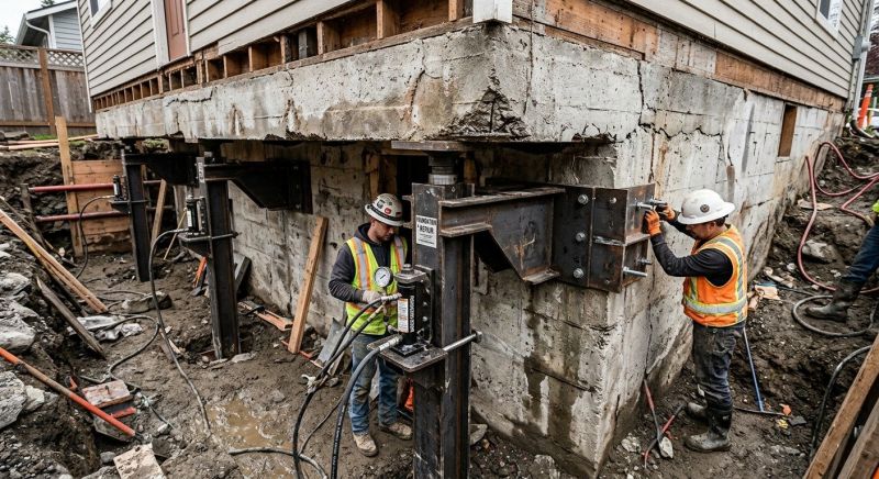Foundation Lifting in Amelia, OH