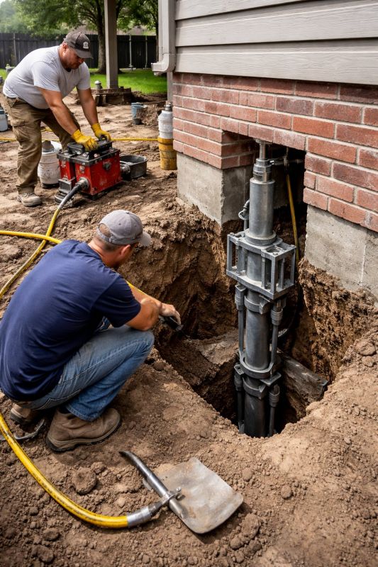 Foundation Pier Repair in Brown County, OH