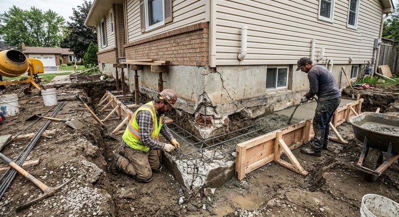Foundation Repair in Sardinia, OH