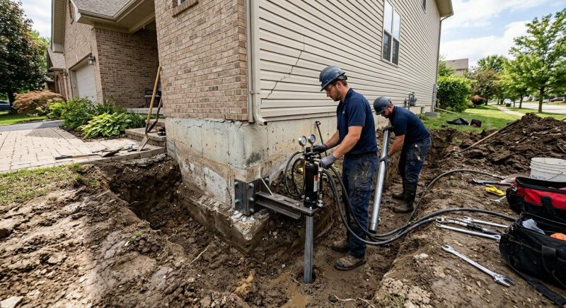Foundation Settlement Repair in Brown County, OH