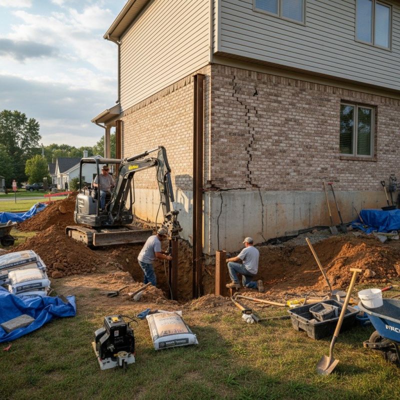 Foundation Structural Repair in Sardinia, OH