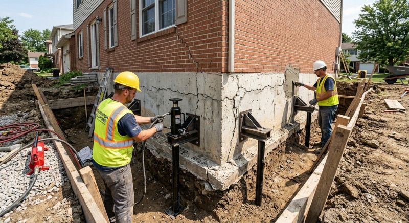 Foundation Structural Repair in Williamsburg, OH