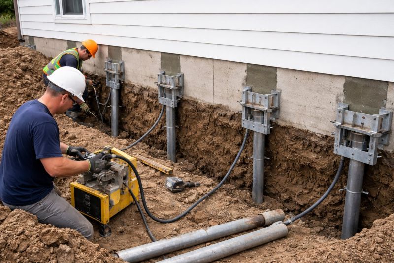 Helical Piers Installation in Brown County, OH