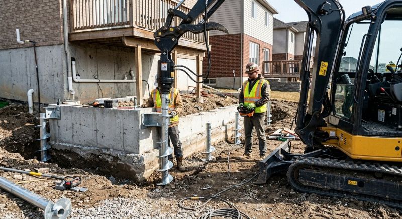 Helical Pile Installation in Brown County, OH