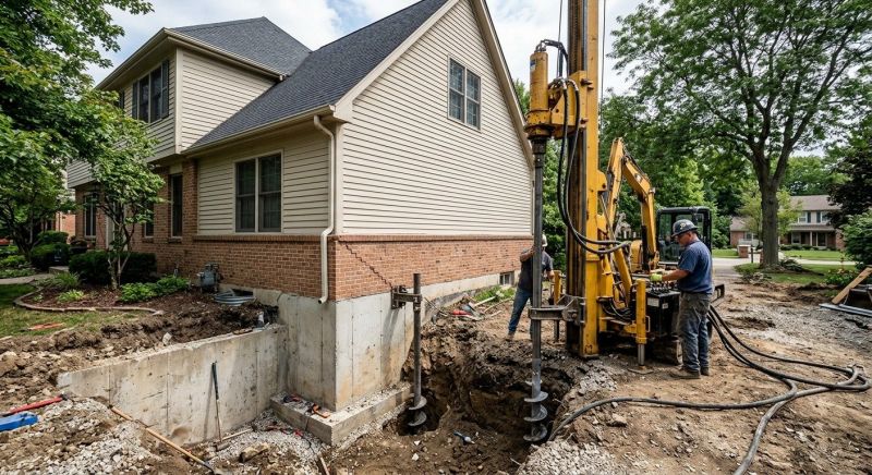Helical Pile Installation in Brown County, OH