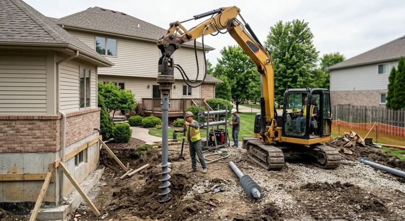 Helical Pile Installation in Brown County, OH