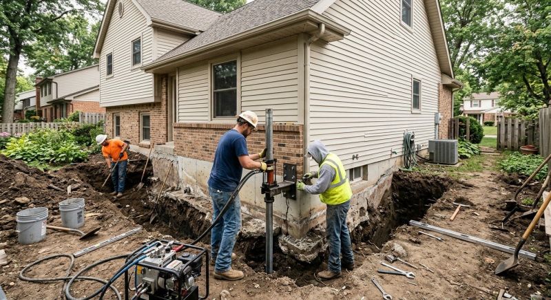House Foundation Repair in Adams County, OH