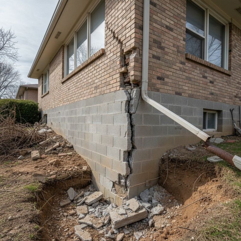 Settling Foundation Service in Fayetteville, OH