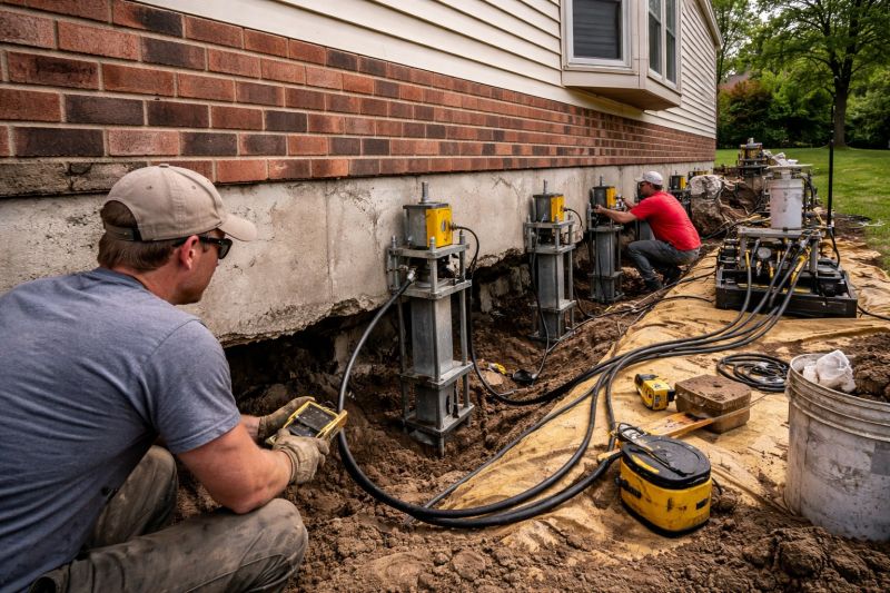 Settling Foundation Service in Georgetown, OH