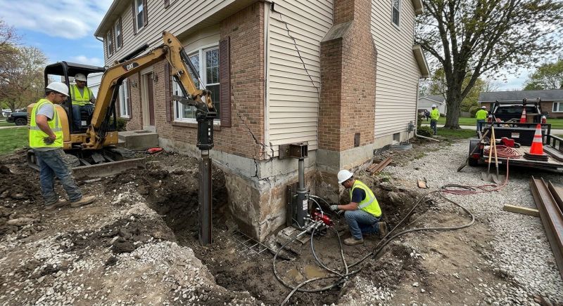 Sinking Foundation Repair in Adams County, OH