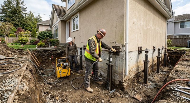 Sinking Foundation Repair in Brown County, OH