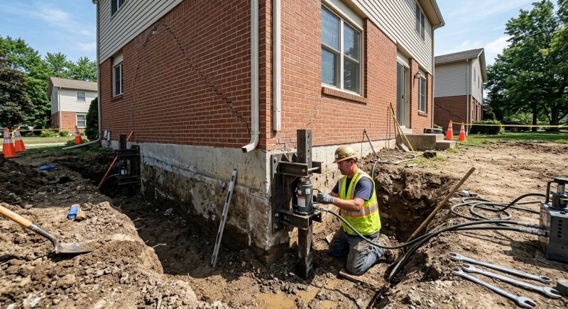 Sinking Foundation Repair in Brown County, OH