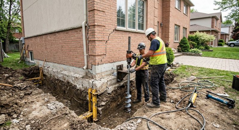 Sinking Foundation Repair in New Richmond, OH
